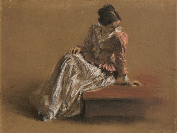 Emilie in a Red Blouse Circa 1850
