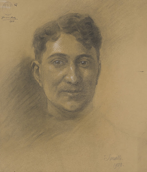Academic expression study head of a laughing man 1911 1913