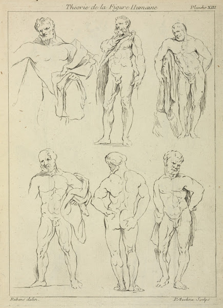 Six male figures