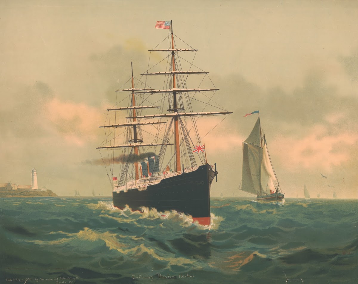 Entering Boston Harbor 1883