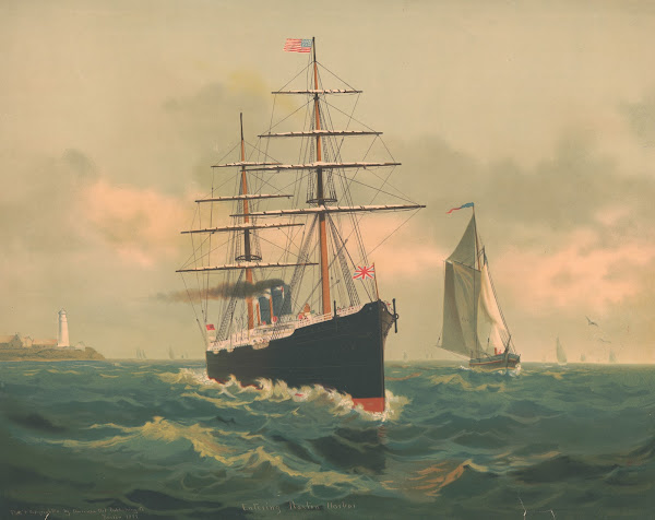 Entering Boston Harbor 1883