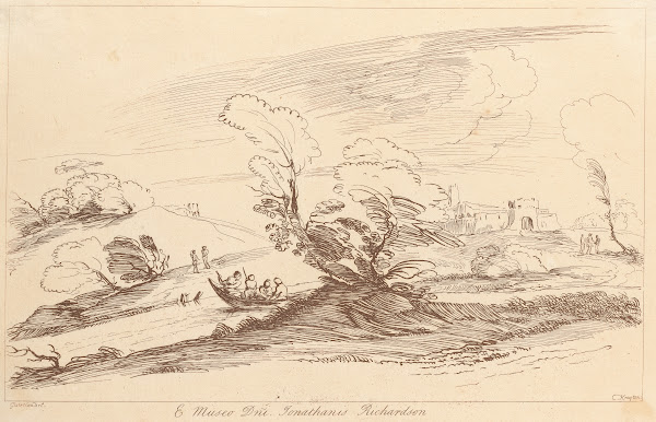 Landscape and stream crossing 1740