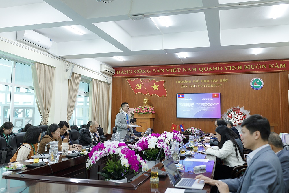 Trường Đại học Tây Bắc tiếp đón và làm việc với  Đoàn công tác Đại sứ quán nước Cộng hoà  Dân chủ Nhân dân Lào