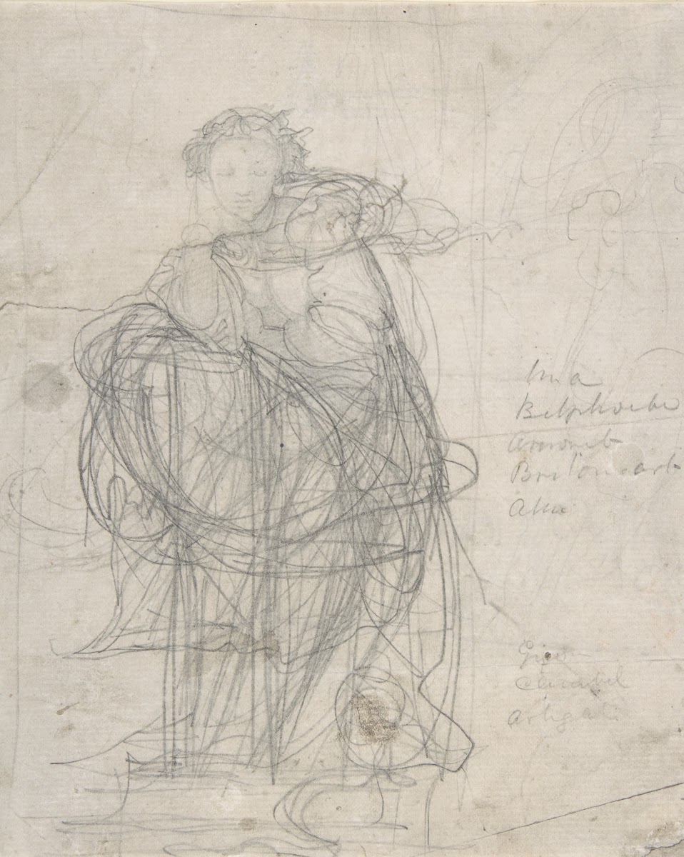 Drawing for Spencers Fairie Queene ca 1855
