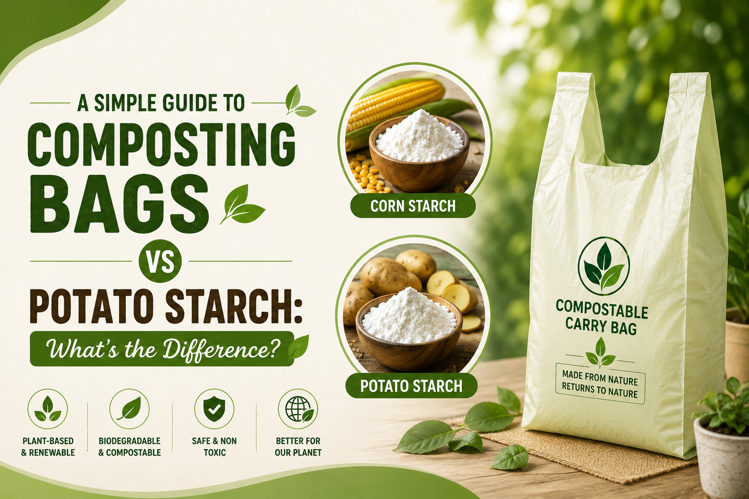 Corn Starch vs Potato Starch Packaging