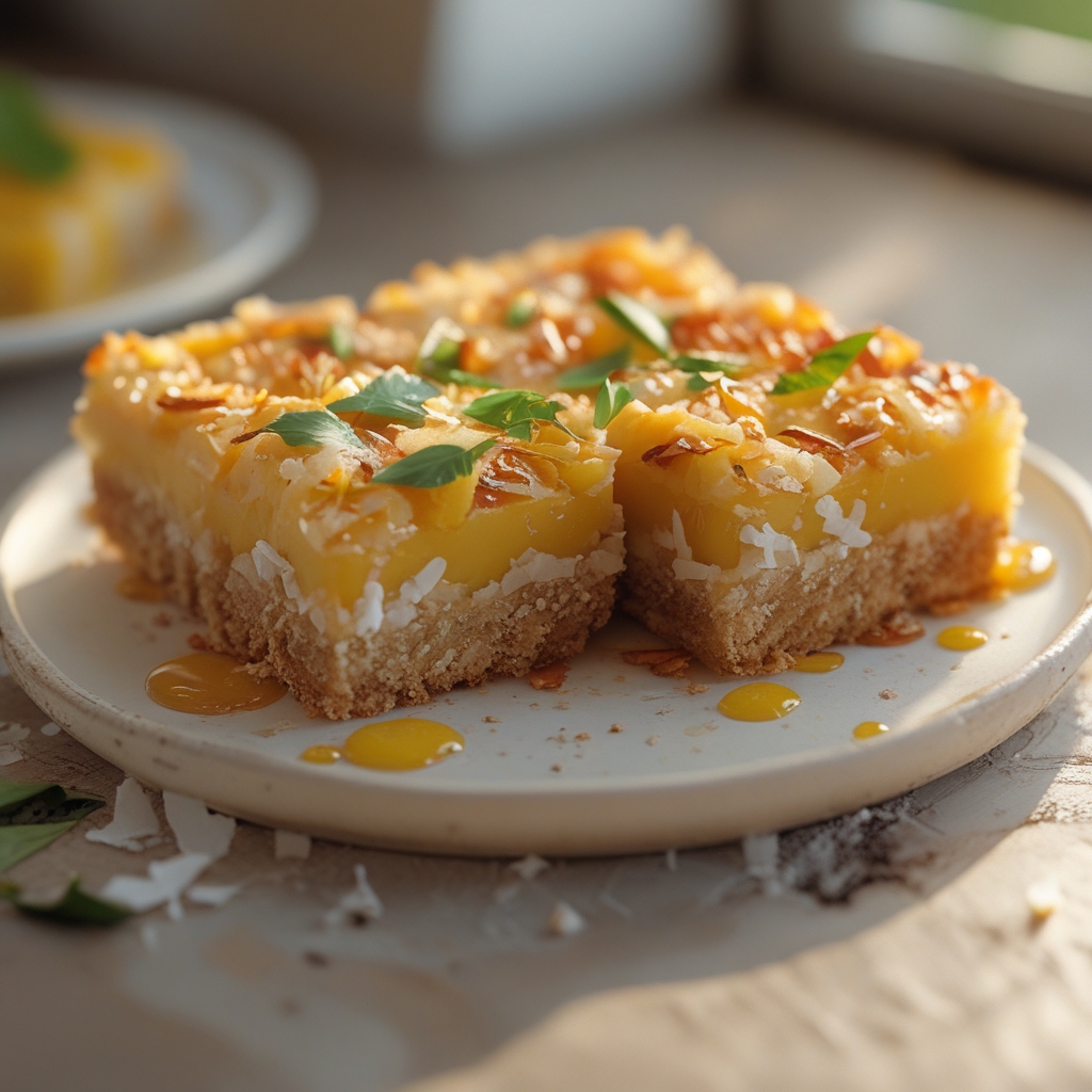 Easy Mango Coconut Bars – Perfect Light Dessert for Summer, Quick & Refreshing finished