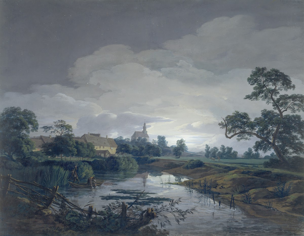 Die Mühle bei Eschersheim im Mondschein 1805