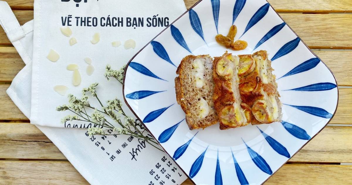 Bánh chuối cho người ăn kiêng- dùng được cho trẻ trên 1 tuổi