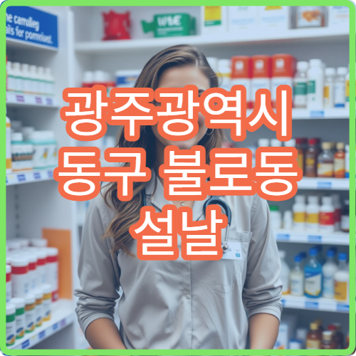 광주광역시 동구 불로동 설날 구정 연휴 이용 가능한 약국