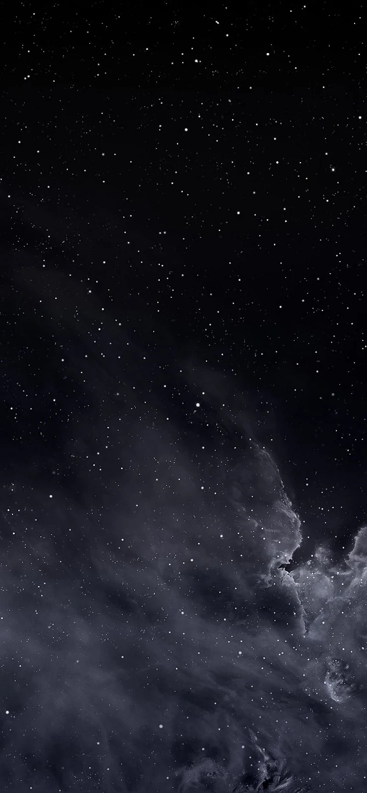 Starry Deep Space Nebula - Astrophotography Art Full HD iPhone Wallpaper (1200x2596)