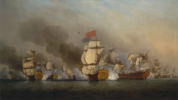 Vice Admiral Sir George Ansons Victory off Cape Finisterre 1749