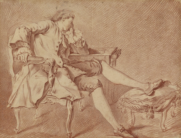 Gentleman Lounging in a Chair