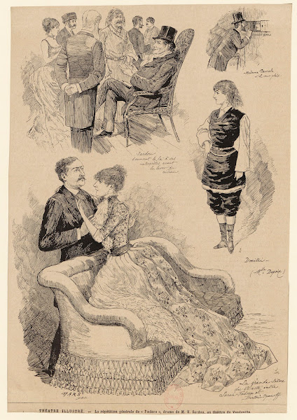 Théâtre illustré La répétition générale de Foedera drame de M V Sardou au théâtr