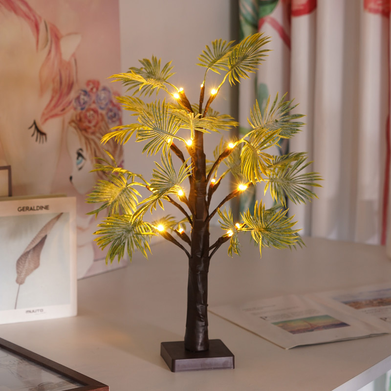 LED-Baumleuchte mit Blatt-Design, 55 cm