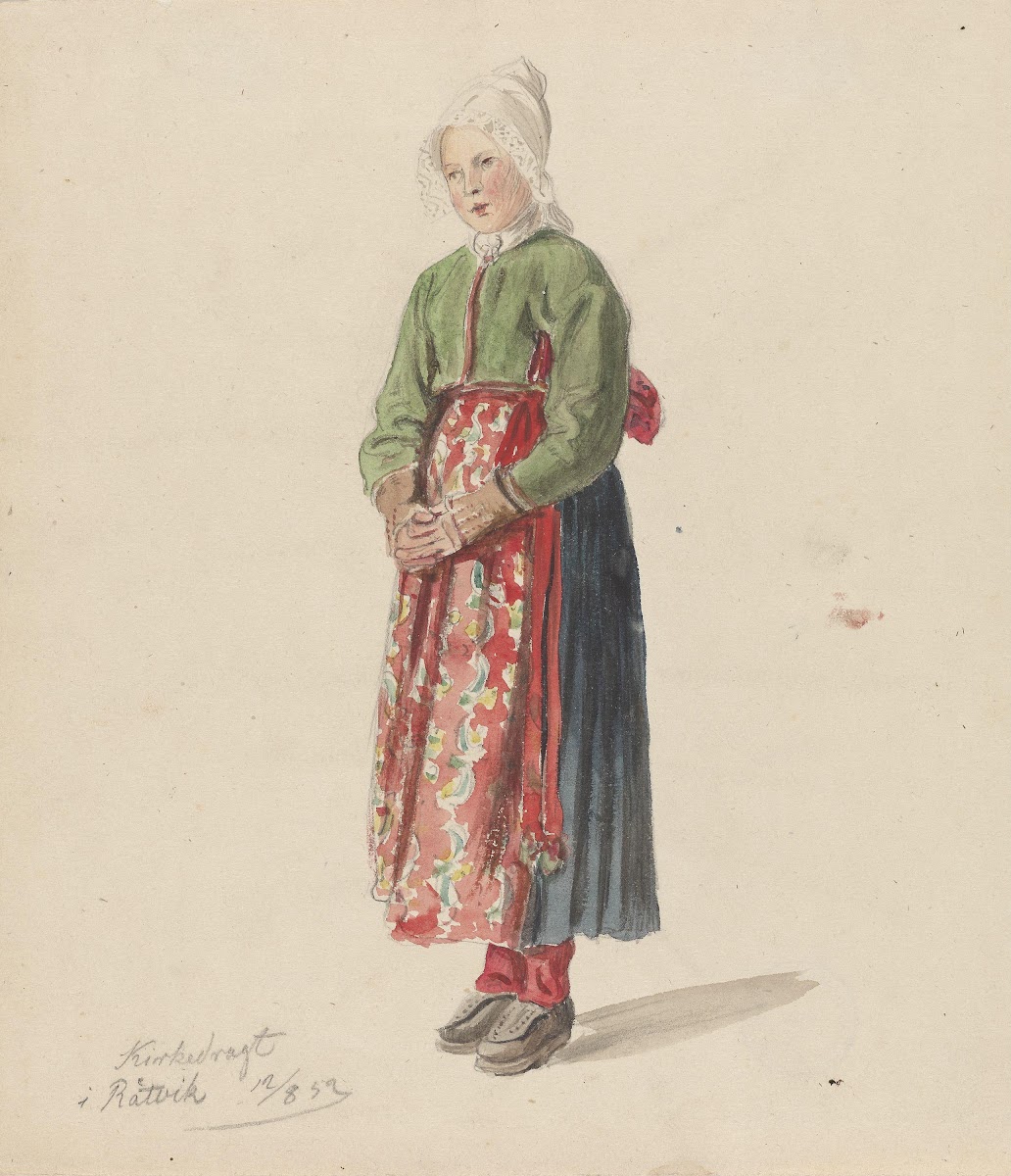 Kirkedrakt Rættvik 1852