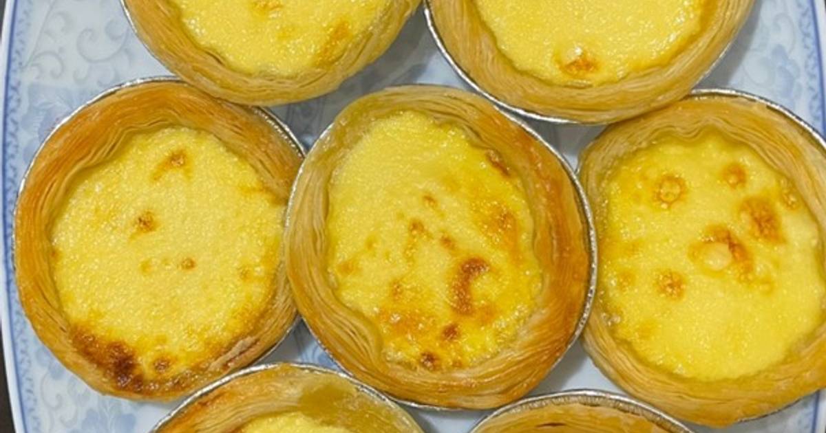 Egg tart theo công thức dành cho người lười (giống mình😂)