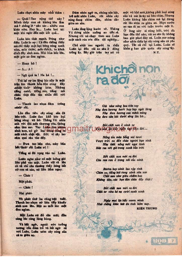 Tuyển tập thơ văn : Tuổi hồng (Số 30 - 1993) - Trang 7