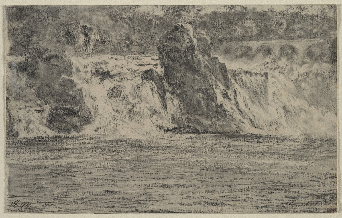 Falls of the Rhine at Schaffhausen Rheinfall von Schaffhausen 1885