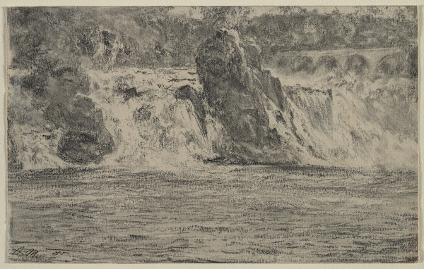 Falls of the Rhine at Schaffhausen Rheinfall von Schaffhausen 1885