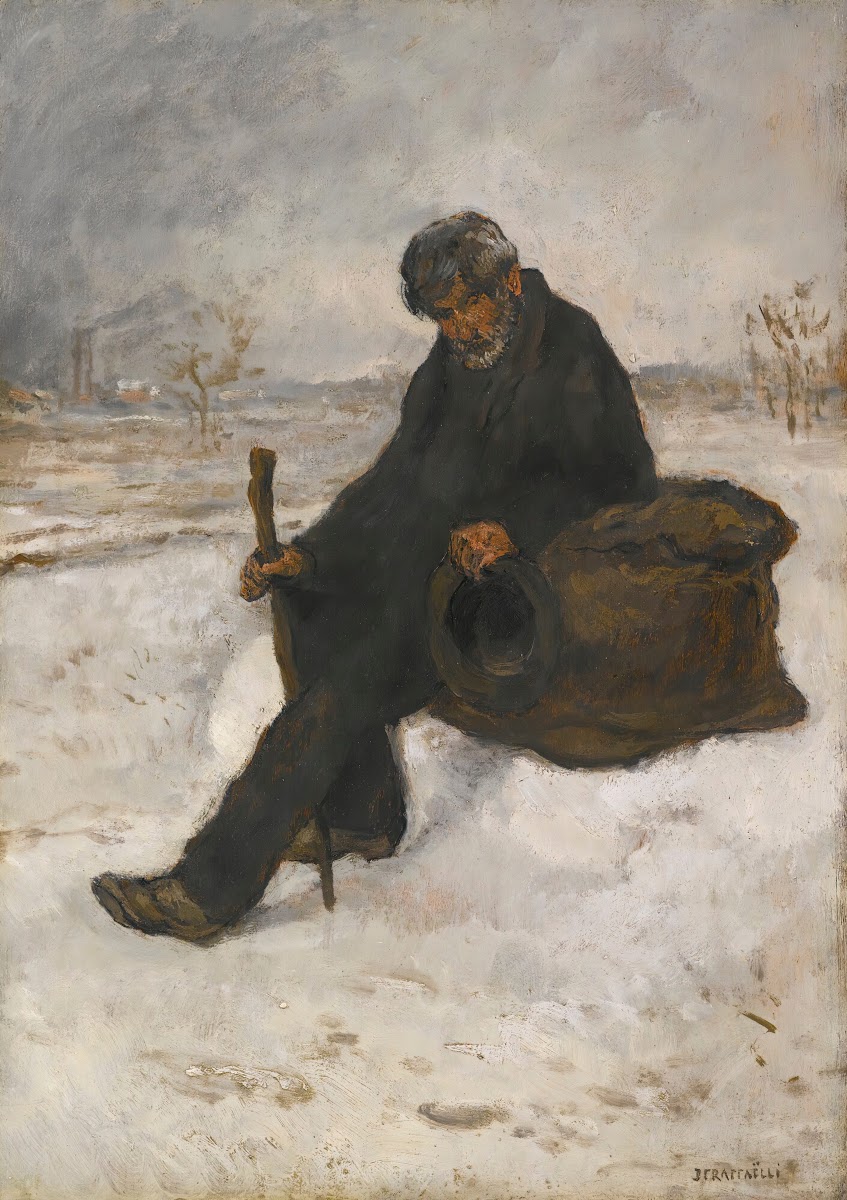 Le cheminot dans la neige