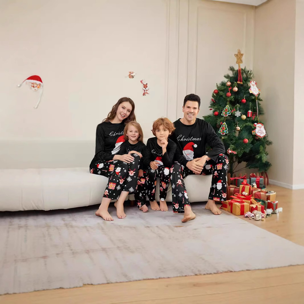 Christmas Family Pajama Set with Santa