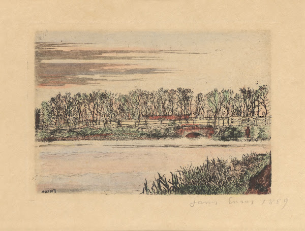 De brug van het bos te Oostende 1889