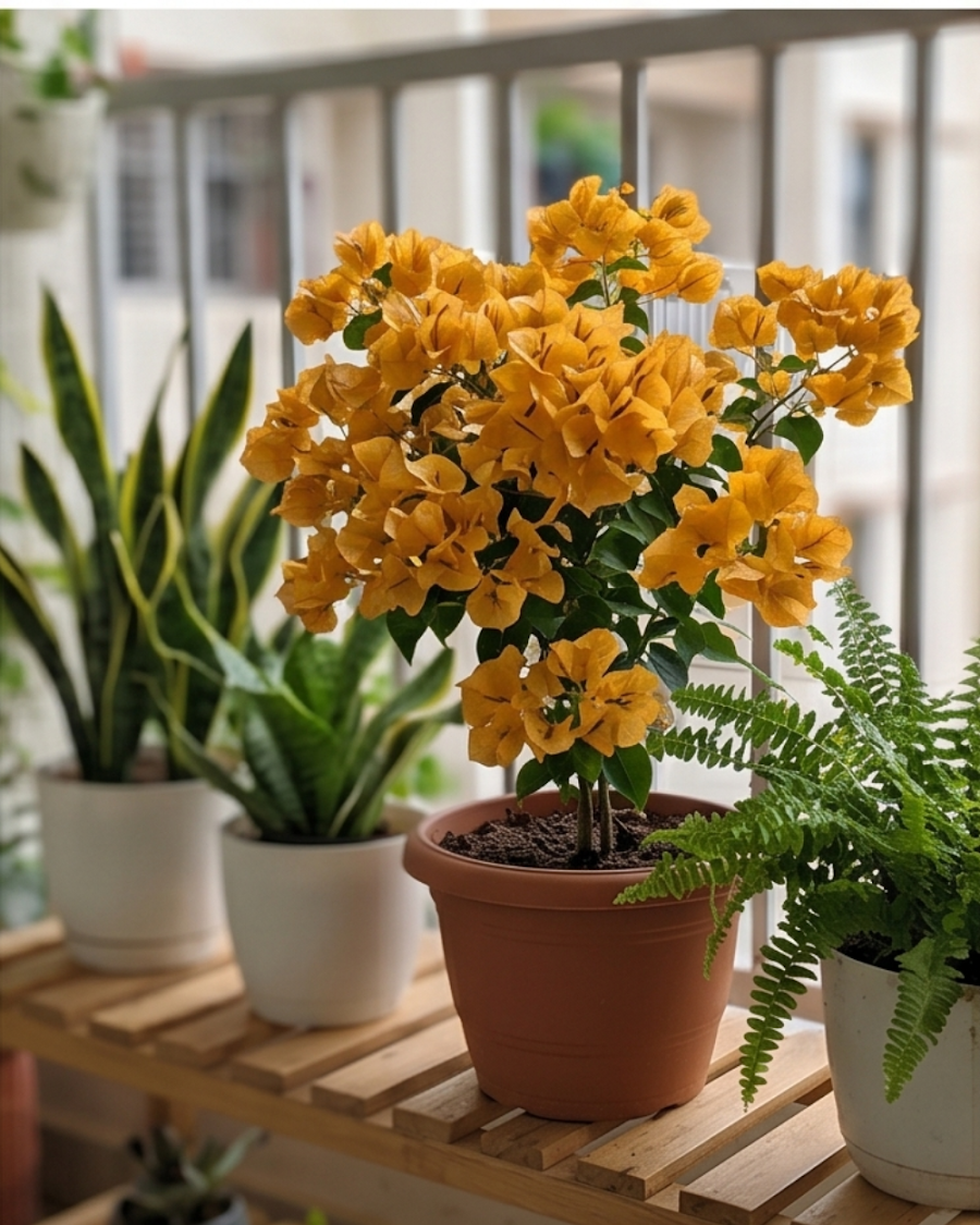 Imported Yellow Diamond Bougainvillea Plant — view 3