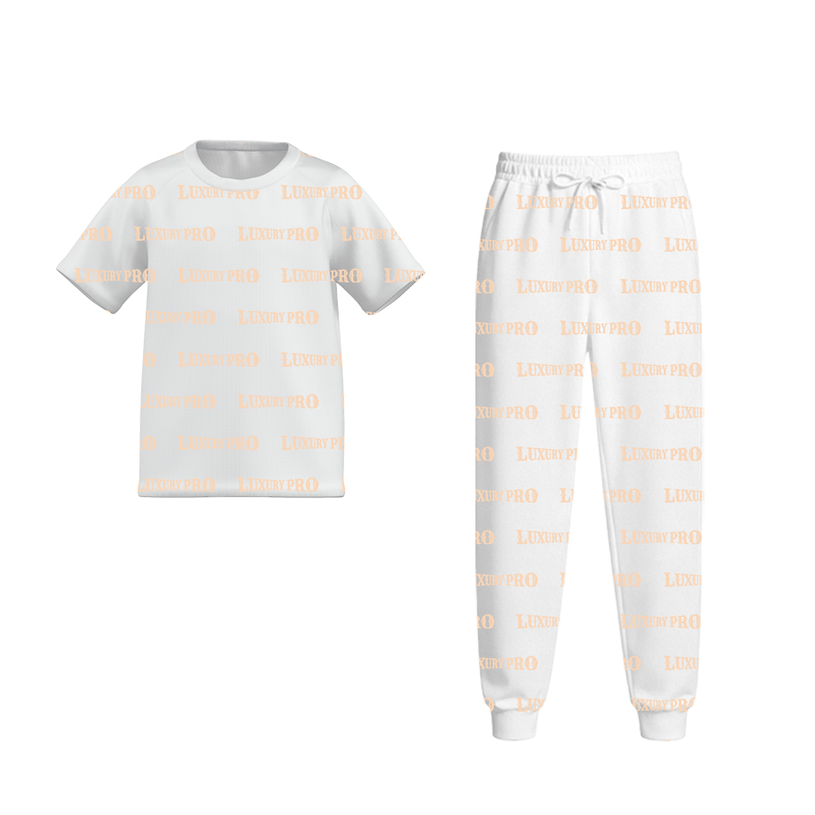 AOP Universal Children's Short Sleeve + MEG Children's Sweatpants