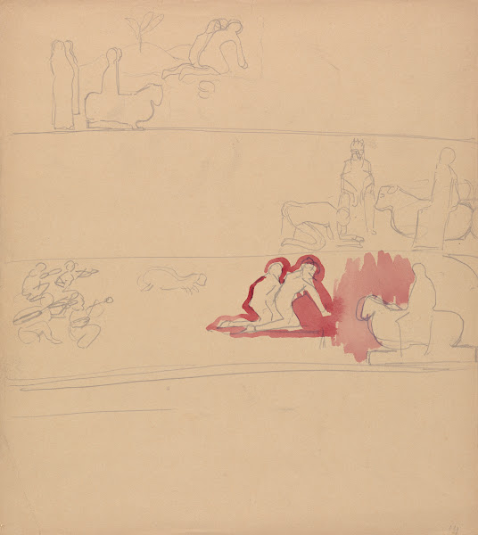 Cave of the Golden Calf Worshippers and Calf 1912