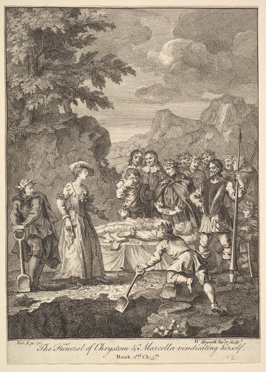 The Funeral of Chrystom  Marcella vindicating herself 1756