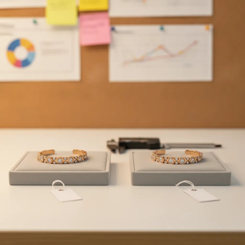 OEM jewelry quality consistency check with prototype comparison for sustainable OEM jewelry programs