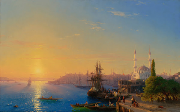 View Of Constantinople And The Bosphorus 1856