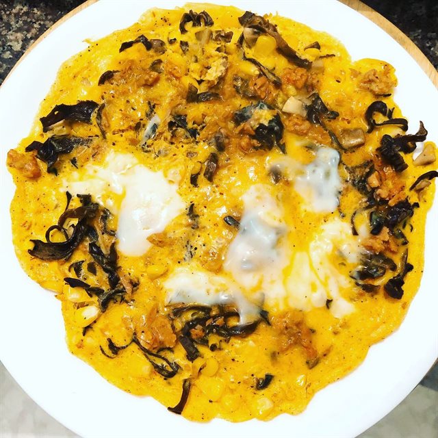Trứng Vịt Chiên Cá Ngừ Nấm Eatclean