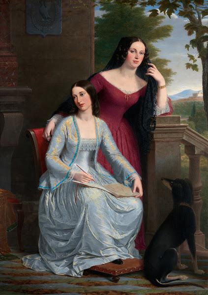 Two Women in an Italian Landscape 1854