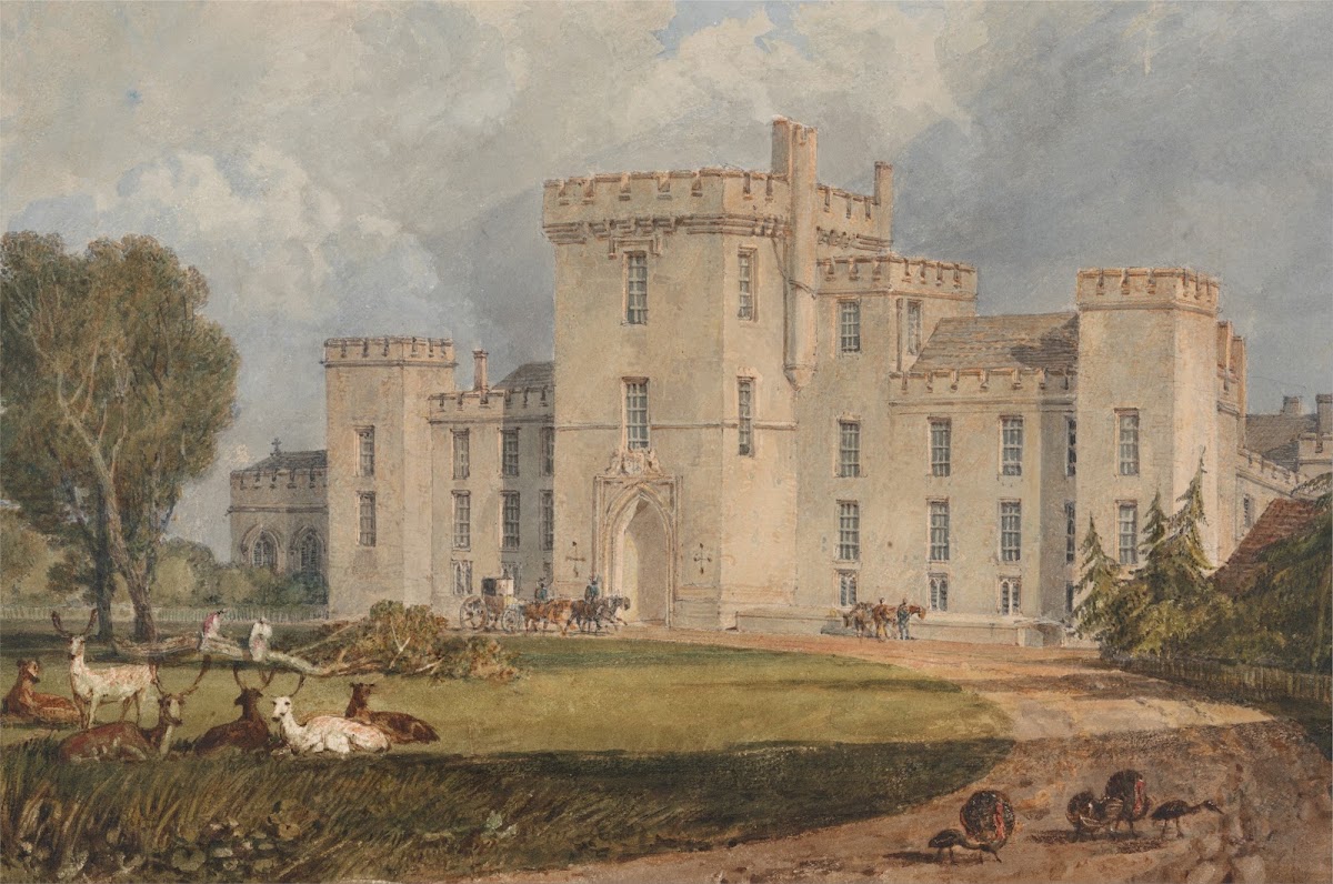 View of Hampton Court Hertefordshire from the Northwest ca 1806
