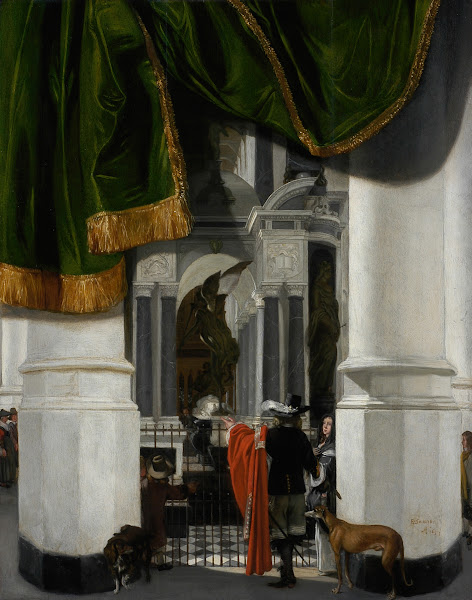 Interior of the Nieuwe Kerk in Delft with the Tomb of William the Silent 1653