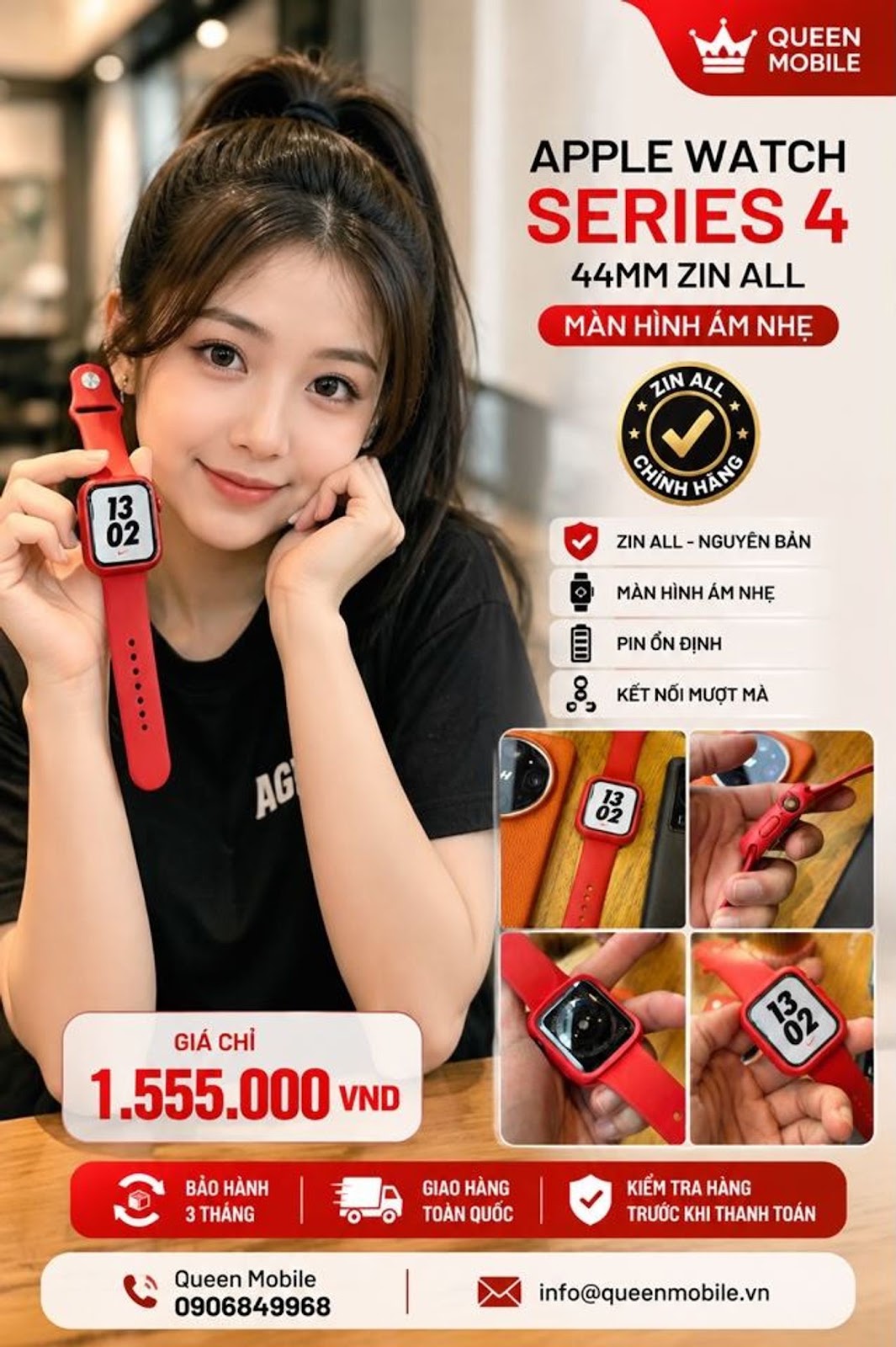 Apple Watch Series 4 44mm Red Zin All only 1,555,000 VND 
#AppleWatchSeries4 #App...