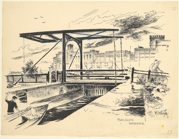 De Poelsluis te Wormer 1951