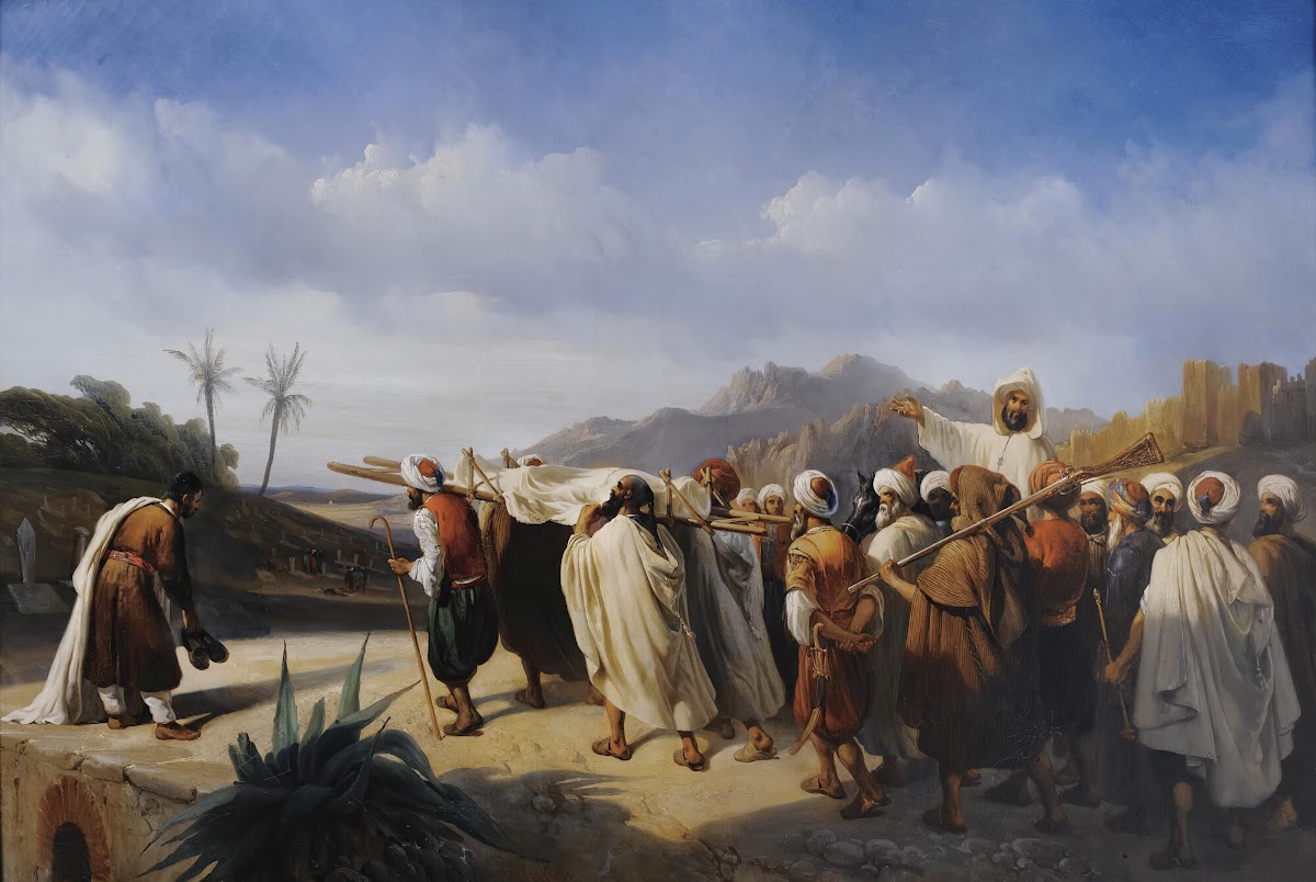 Le cortege maure près de Tanger 1840