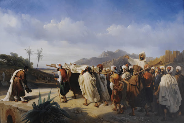 Le cortege maure près de Tanger 1840