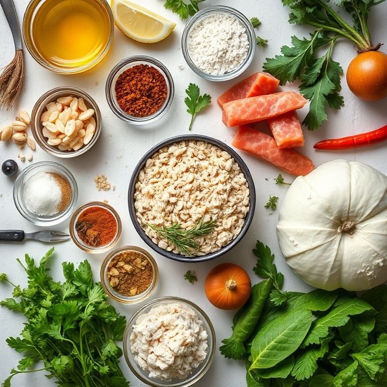 Ingredients for Nourishing Indian Overnight Oats: Flavorful & Healthy Breakfast Recipe – Easy Homemade Morning Boost