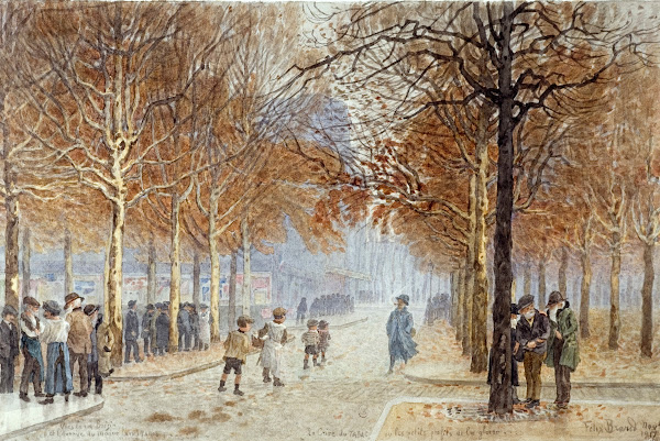 Rue Brézin et avenue du Maine 14ème arrondissement novembre 1917 1917