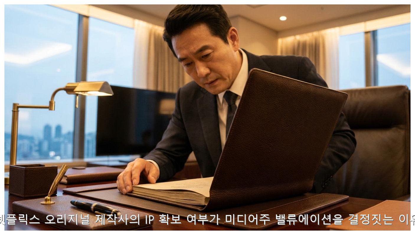 넷플릭스 1위인데 내 주식은 하락? IP 보유가 가르는 미디어주 밸류에이션 핵심 안내 및 분석 인포그래픽 (2)