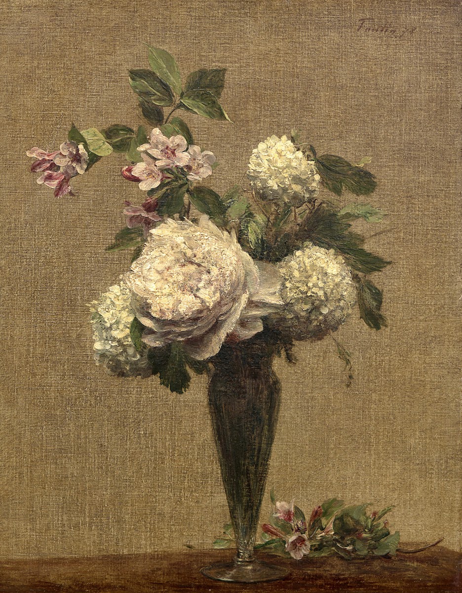 Pivoines et boules de neige 1878