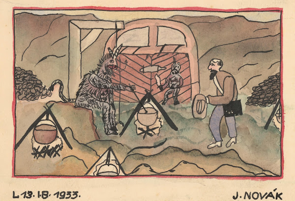 Scéna s čertom pri kotlíku 19331944