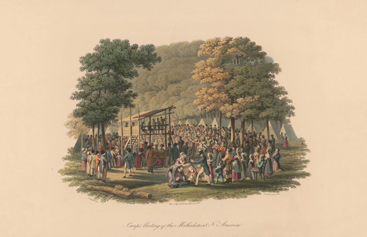 Camp meeting of the Methodists in North America 1819