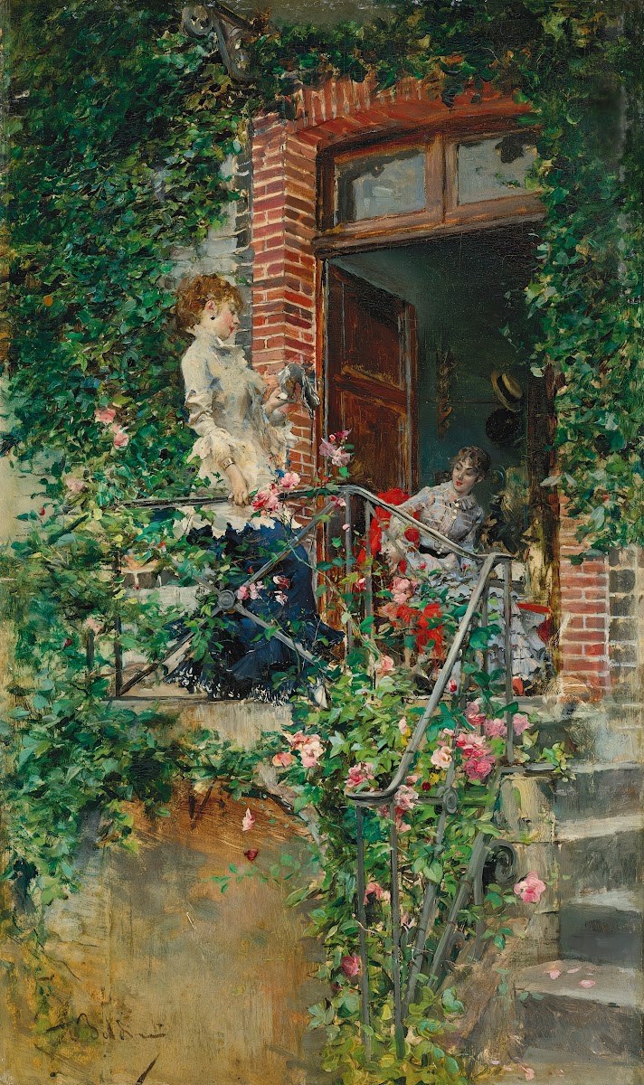 On the terrace
