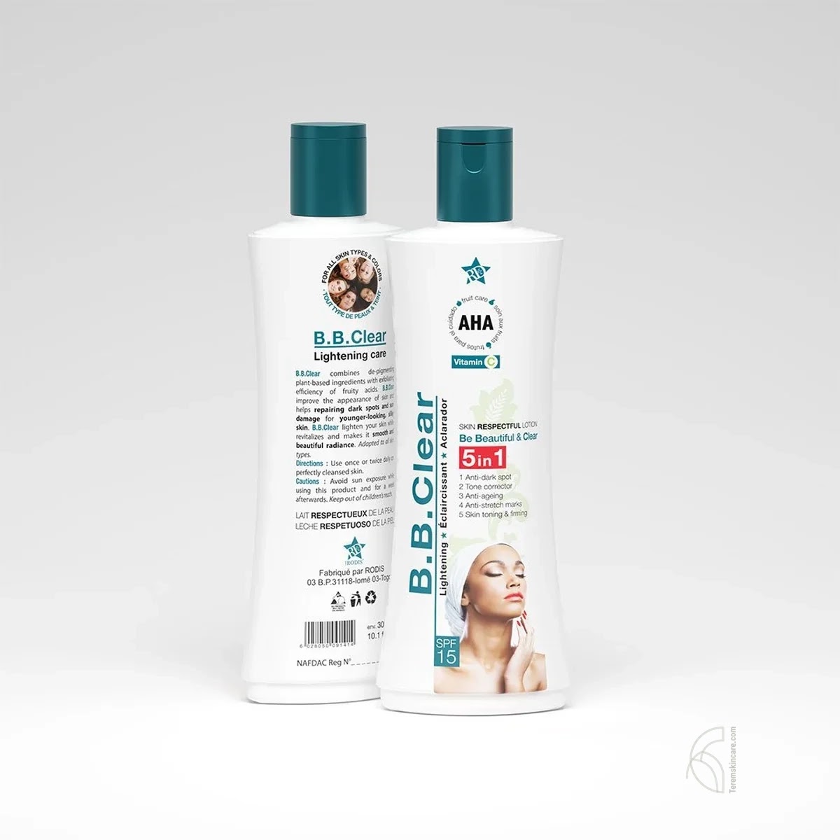 B.B. Clear Lotion b/s