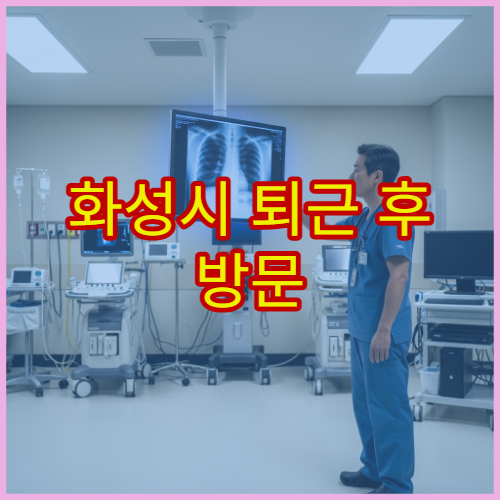 화성시 퇴근 후 방문 가능한 외과 상처치료·봉합 가능한 야간 병원