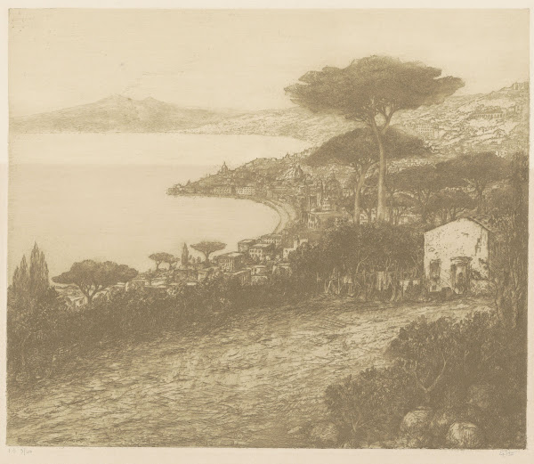 Baai van Salerno Golf van Napels 1873 1931